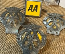 4 Vintage AA Badges