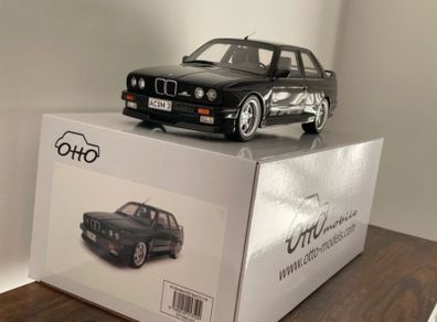 Otto Mobile BMW M3 E30 AC Schnitzer Black 1/18