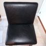 Leather Effect Black Stool Image 3