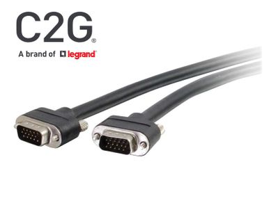 C2G 10FT/3M Premium VGA QXGA (2K/QHD/Full HD) [2048x1536@100Hz] (Male/Male) Cable (Brand New/Warranty)