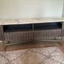 Mango wood & marble top TV Unit with drawers Image 2