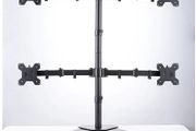 BRAND NEW Quad Four Arm Desk Mount Ergonomic LCD Computer Monitor Bracket Stand Tilt Rotation 17'-32' Screen Support
