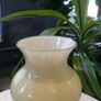 Vasart Glass Vase c.1955 - 60, Cream to Blue Fade, 6.5", Polished Pontil Image 7
