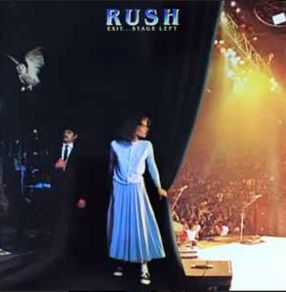 RUSH Exit stage left original 1981 double vinyl record in vg+ condition