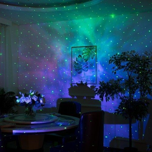 Bluetooth speaker with LED Projection Lamp Galaxy Star Projector Night Light Lamp Ocean Starry Nebula/ Laser Star/ Moon Projection, USB Charging, for Wedding, Party, Kids Room, Birthday