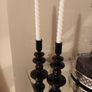 Contempory candlesticks & candles one remaining Image 2