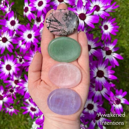 Natural Gemstone Worry Stone Pocket Crystal