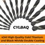 60pcs High Speed Steel Twist Drill Bits, HSS 4341 Gold Titanium and Black Nitride, 1mm-6mm Drill Bit Set for Drilling Steel, Alloy, Iron, Copper, Wood, Plastic, with Hard Storage Case (FREE POSTAGE) Image 6