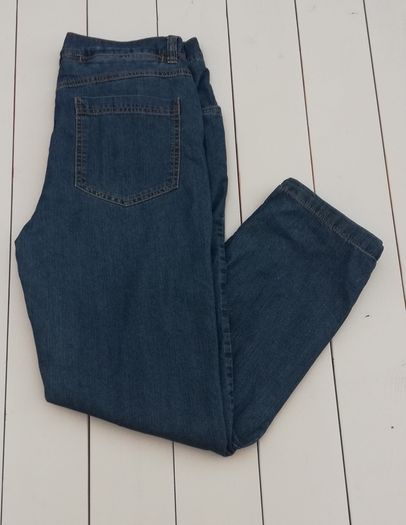 Crane mens blue jeans with fleece/flannel inner lining for cold protection W36 L32