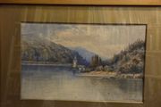 1911 Watercolour of Lake Verney - Signed