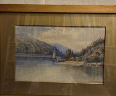 1911 Watercolour of Lake Verney - Signed