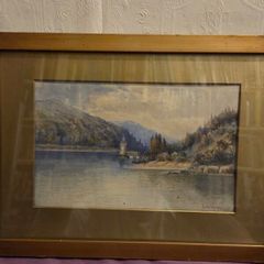 1911 Watercolour of Lake Verney - Signed