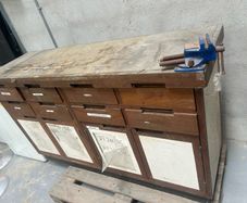 Old time work mans bench