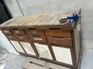 Old time work mans bench