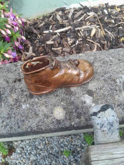 old child copper shoe