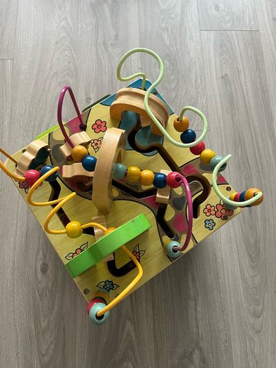 B. toys Zany Zoo Wooden Activity Cube Assortment