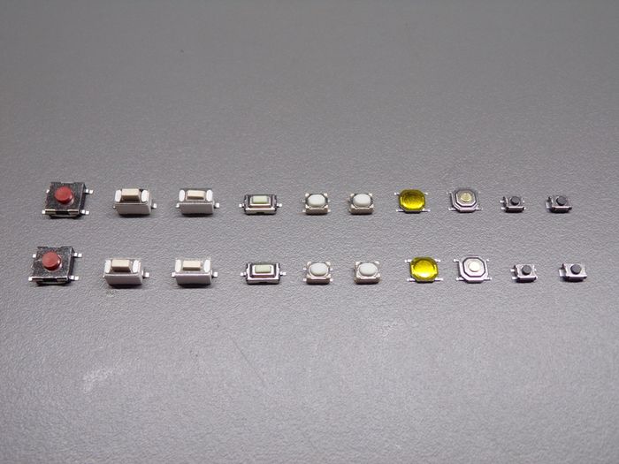 Remote/car fob push buttons