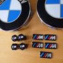 Brand New BMW Wheel Center Caps x4 + Msports Wheel Sticker's x5 + Msports Black Metal Dust Caps x4 Image 2