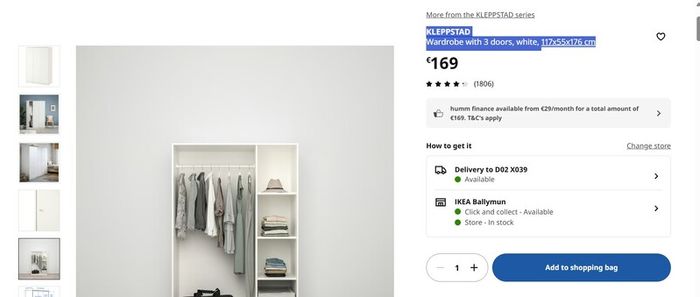 IKEA Bedroom Furniture for Sale  Dublin City Centre