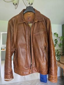 Timberland brown leather jacket