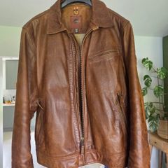 Timberland brown leather jacket