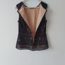 OASIS black lace peplum top Image 2