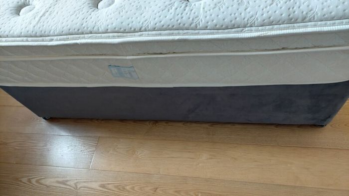 Double-size bed and headboard