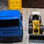 Big Dump truck and bulldozer toys Image 4