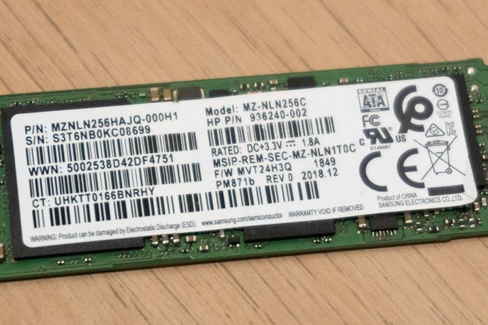 Samsung Pm871b M.2 Sata Ssd 256gb M2