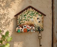 Handcrafted wooden key holders