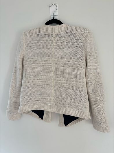 Sandro knitted ivory blazer