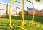 Yellow Dip Bars, Gymnastic Bars For Dipping, Dip Station for Pull Ups, Parallel Bars, Parallettes, Great for Push Ups and Strength Training