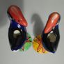 CANDLESTICKS - Pair of 'Splashy Bird' - New Zealand Image 4