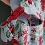 St. Oliver blue and red floral dress Sz 8UK Image 4
