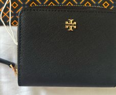 Tory Burch  Saffiano Leather Emerson Mini Wallet