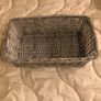 Grey wicker storage basket Image 2