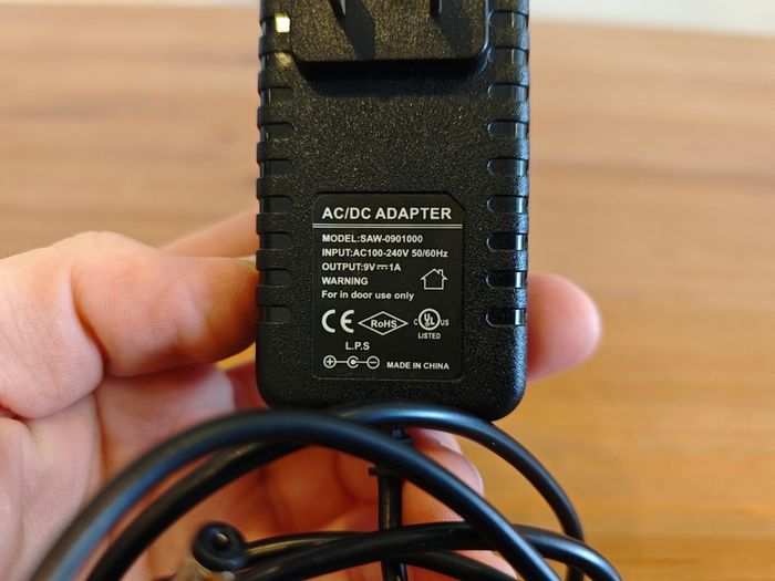 9V Power Supply Adapter (Type A Plug)