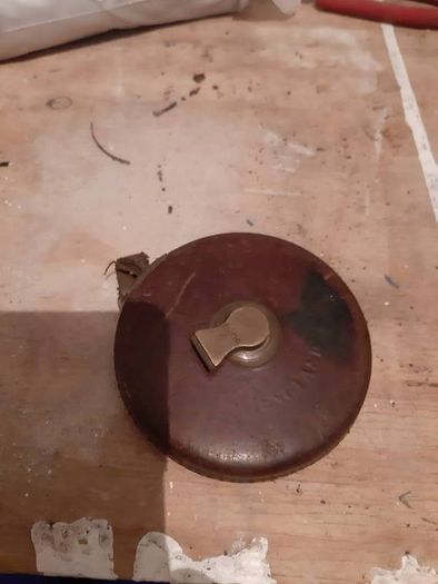 leather case 50th vintage tape measure