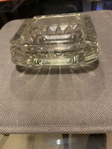Guinness heavy glass ashtray