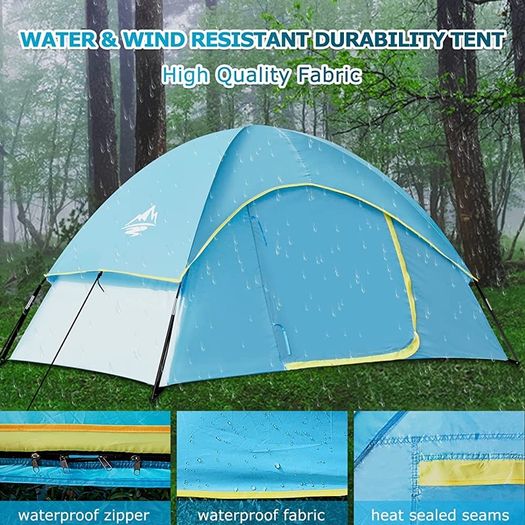 Camping Tent for S(1-2)/L(2-3) Person, Dome Tent 4 Seasons Waterproof &Windproof Easy Set Up Lightweight Tent Outdoor Tent for Camping, Hiking, Backpacking Tent (FREE SHIPPING)