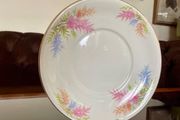 Arklow Pottery Ireland 1950s Cake or Sandwich Plate Gold Edge