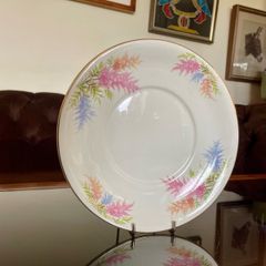 Arklow Pottery Ireland 1950s Cake or Sandwich Plate Gold Edge