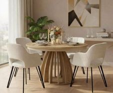 Axis Cremona extendable dining table in oak 100cm to 180cm
