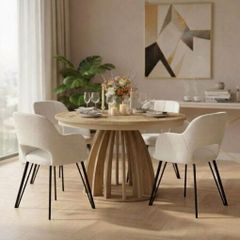 Axis Cremona extendable dining table in oak 100cm to 180cm