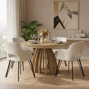 Axis Cremona extendable dining table in oak 100cm to 180cm