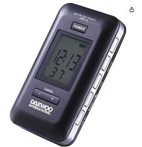 Daewoo Digital AM/FM Portable Radio