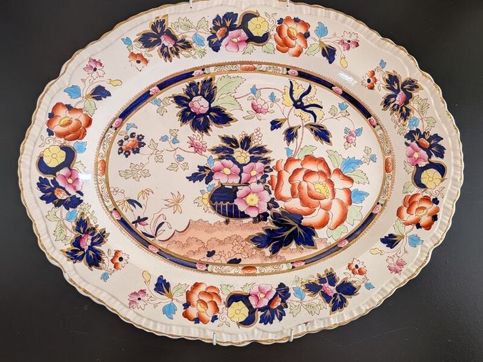 Vintage Mason's Ironstone Mandarin Oval Platter / Large Serving Dish