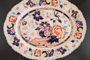 Vintage Mason's Ironstone Mandarin Oval Platter / Large Serving Dish