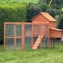 Large Chicken Coop 6-9 Birds Natural Wood Image 3