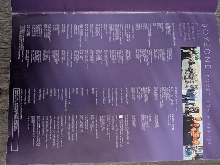 Boyzone Programmes 96 and 97